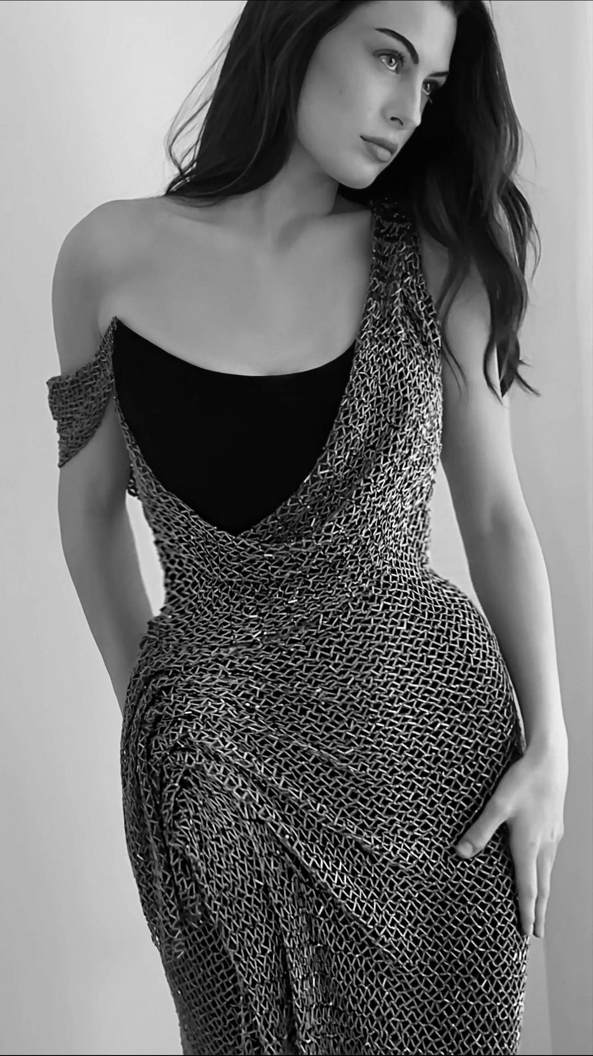 Draped Evening Dress