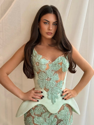 Floral Evening Dress