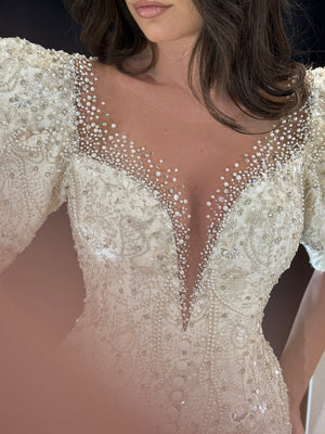 Puff Sleeve Wedding Dress