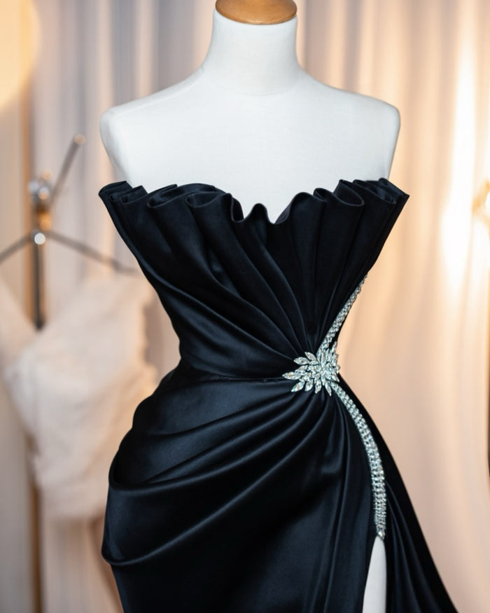 Ruffle Evening Dress