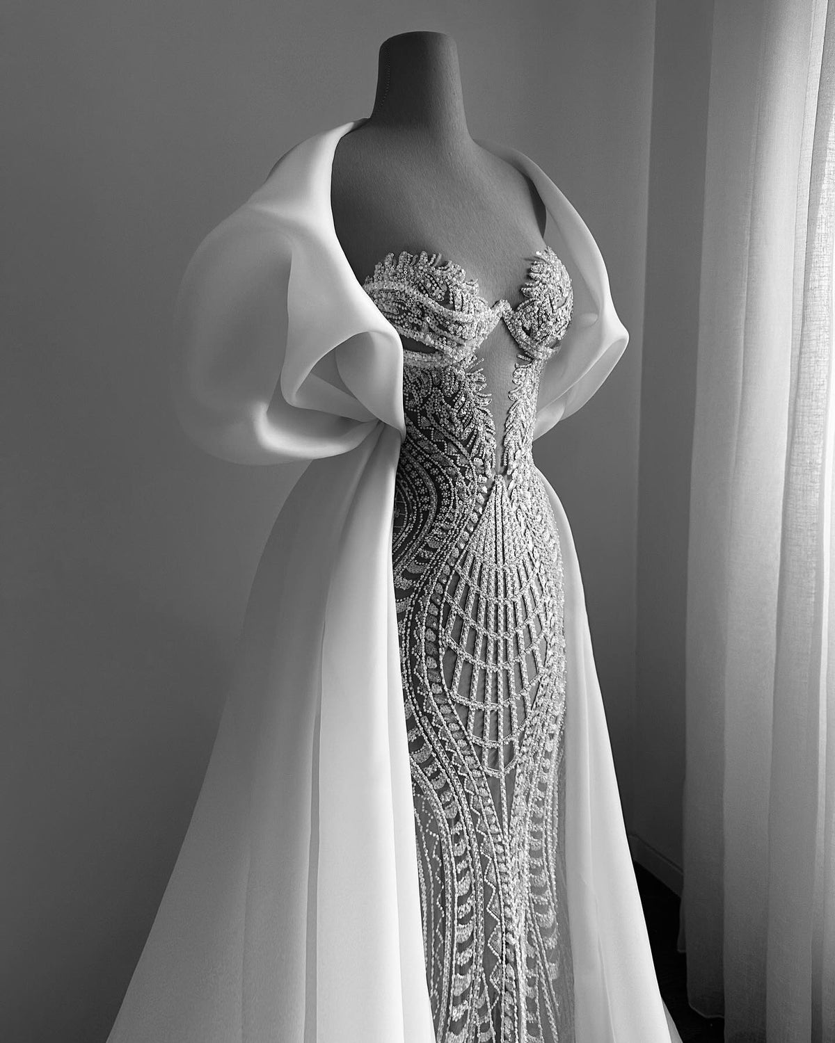 Wedding Dress With Cape