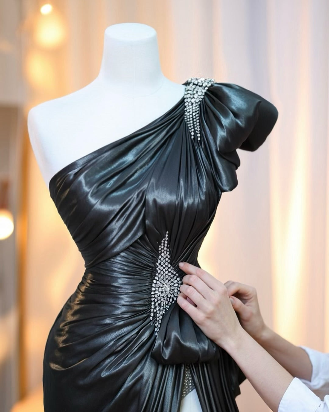 Metallic Evening Dress