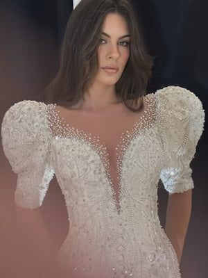Puff Sleeve Wedding Dress