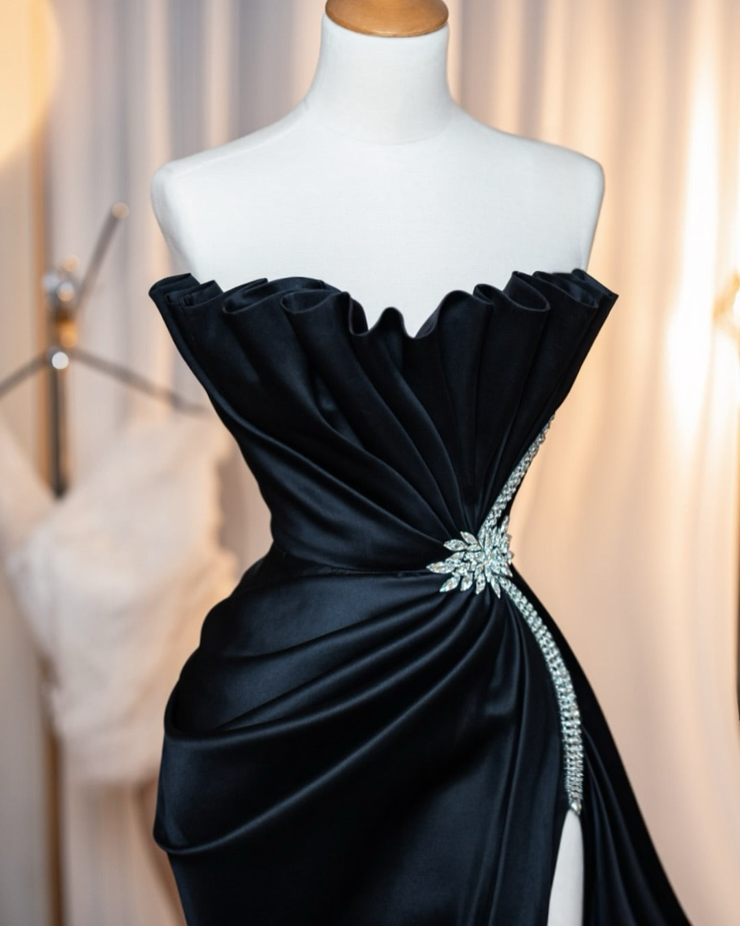 Ruffle Evening Dress