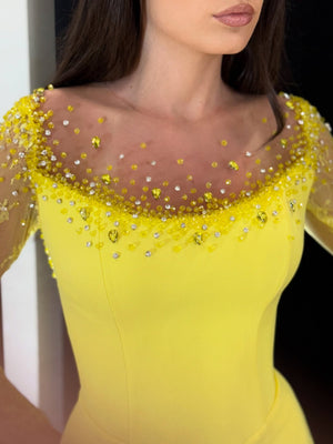 Yellow Mini Dress
