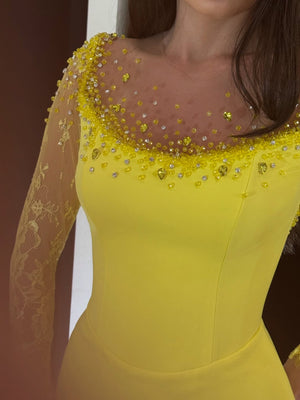 Yellow Mini Dress
