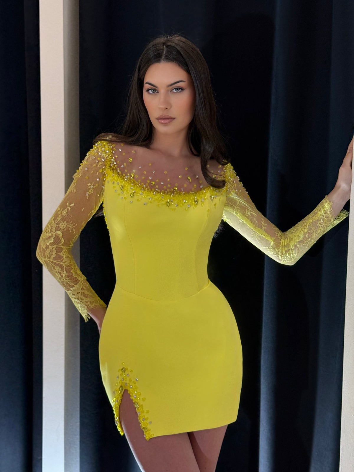 Yellow Mini Dress